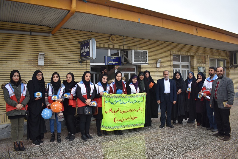 بازدید اعضای کانون‌های دانشجویی و طلاب هلال احمر شهرستان رودبار