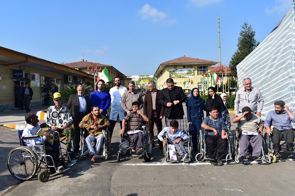 مسابقه ویلچررانی مددجویان آسایشگاه معلولین و سالمندان گیلان-رشت(خیریه)