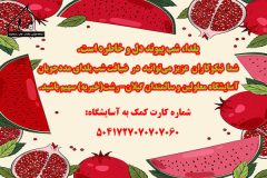 دعوت از نیکوکاران جهت شرکت در پویش شب یلدا دعوت از نیکوکاران جهت شرکت در پویش شب یلدا